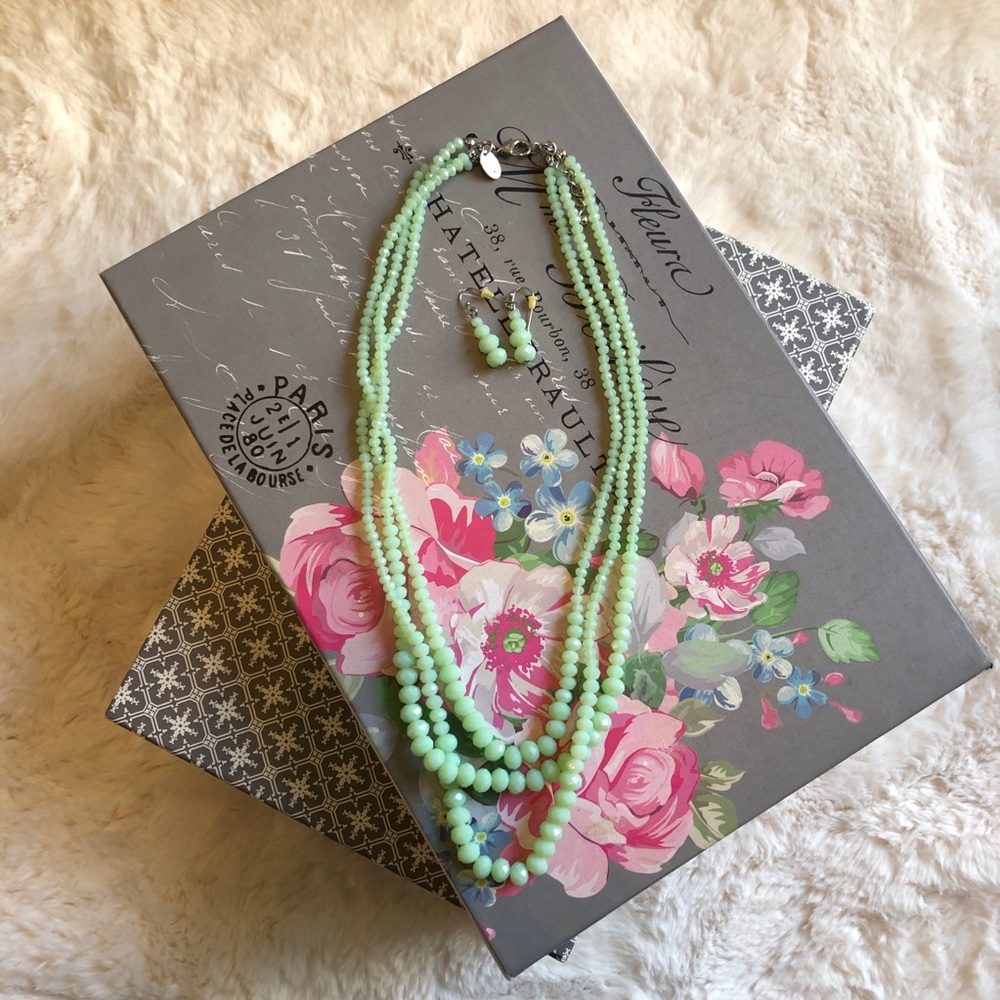 Necklace and earrings set